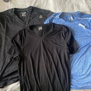 Pack of 3 Dry fit Short sleeve T shirts - Men’s / Boy’s MEDIUM Discounted